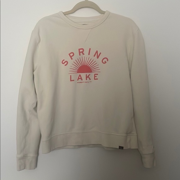 Faherty Men’s Spring Lake Long-Sleeve Terry Crewneck size large - Picture 3 of 6